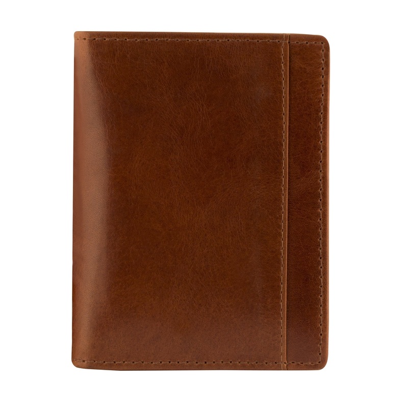 Mancini CASABLANCA Collection Mens Unique Vertical Wing Wallet (RFID Secure)