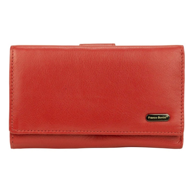 Franco Bonini - 2902 Med Flap wallet w zip around coin - Red