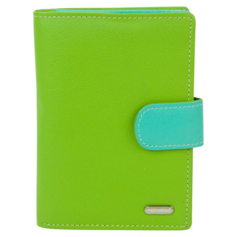 Franco Bonini - 2907 Ladies 22 Card Leather Wallet - Pastel Multi