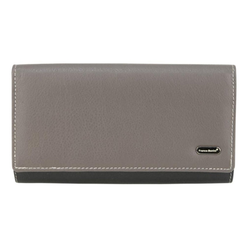 Franco Bonini - 4206 Classic Flap over ladies leather wallet - Mushroom Multi