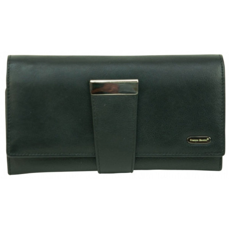 Franco Bonini - 4207 Ladies Large Leather Wallet - Black