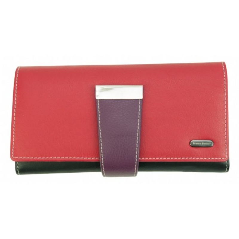 Franco Bonini - 4207 Ladies Leather Wallet - Red/Multi