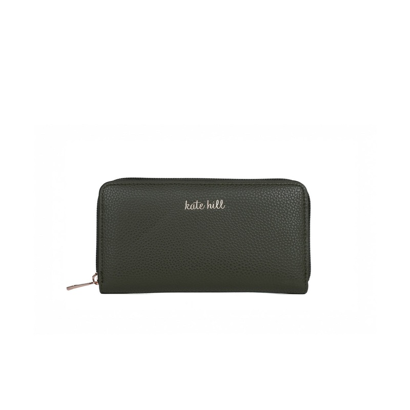 Kate Hill - KH2450 Wanda Zippered Wallet - Forrest Green