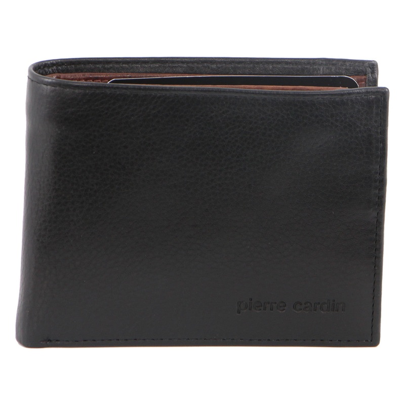 Pierre Cardin PC2632 Black/Cognac Leather Mens Wallet