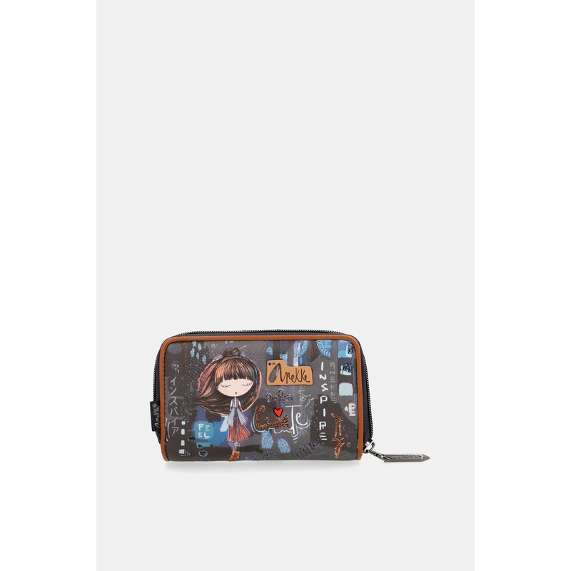 Contemporary Medium Embossed RFID Wallet