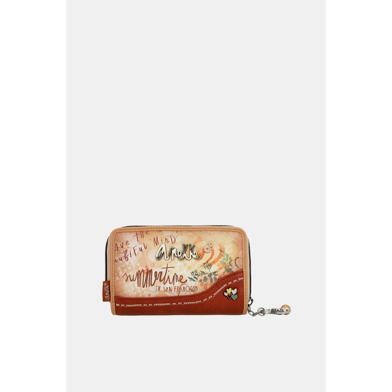 Flowers medium RFID wallet