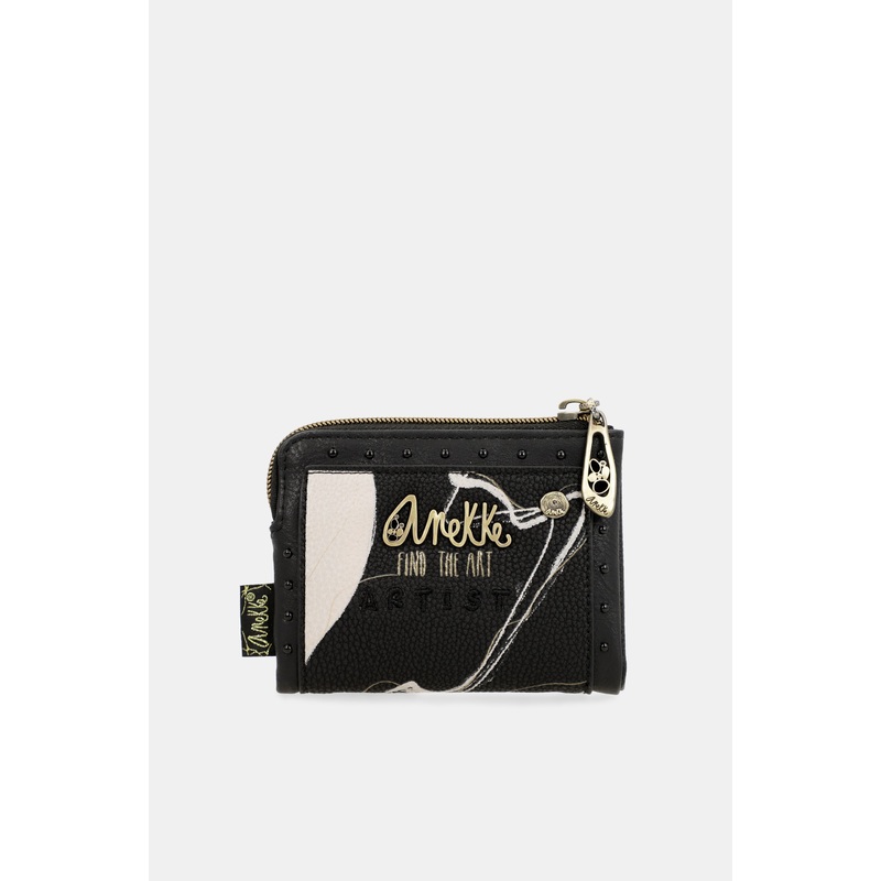Nature Shod Small Black RFID Wallet