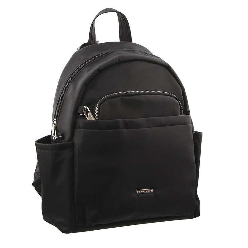 Pierre Cardin - 2418 Anti-Theft Nylon Backpack - Black