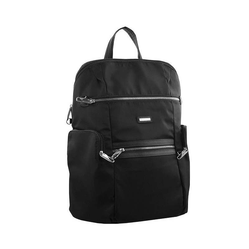 Pierre Cardin - PC2891 Anti-Theft Nylon Backpack - Black