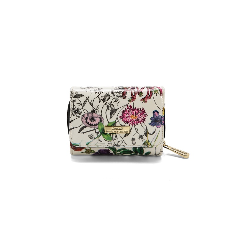 Serenade - WSH4703 Botanics Small patent RFID wallet - Gold