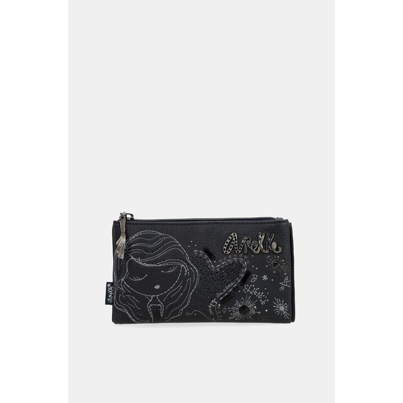 Studio navy blue flexible RFID wallet