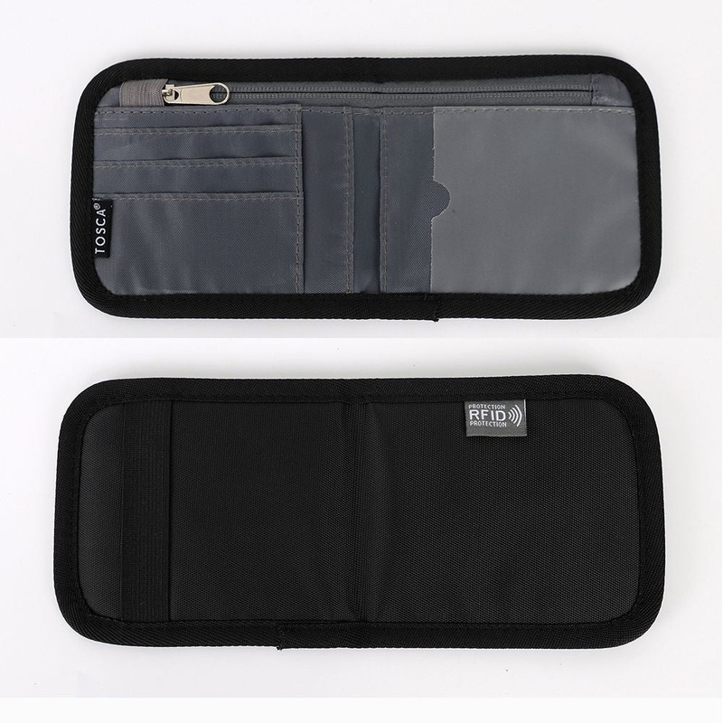 Tosca - TCA009 RFID Bi-Fold Travel wallet - Black