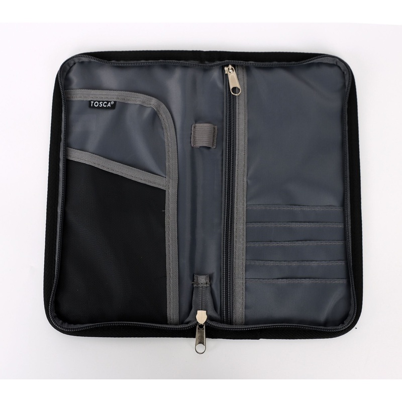 Tosca - TCA010 RFID Document Travel wallet - Black