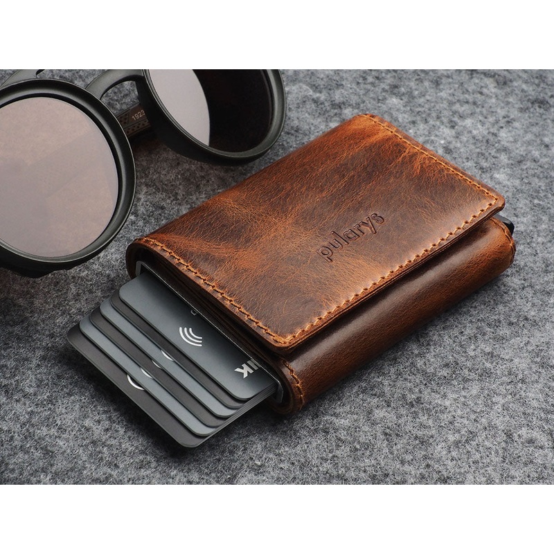 COLORADO RFID WALLET - Saddle Leather