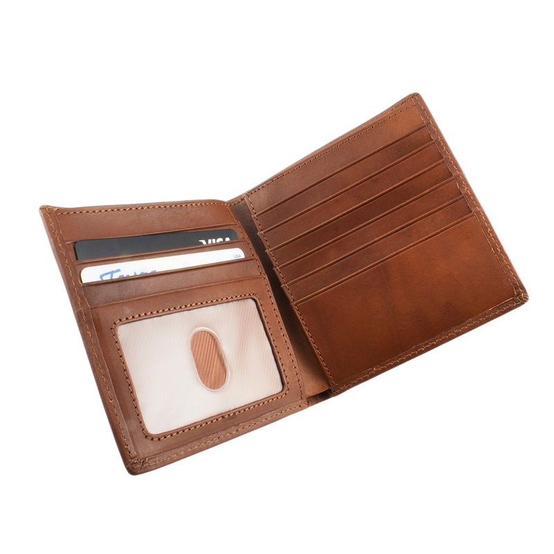 Di Lusso Italian Leather RFID Hipster Wallet