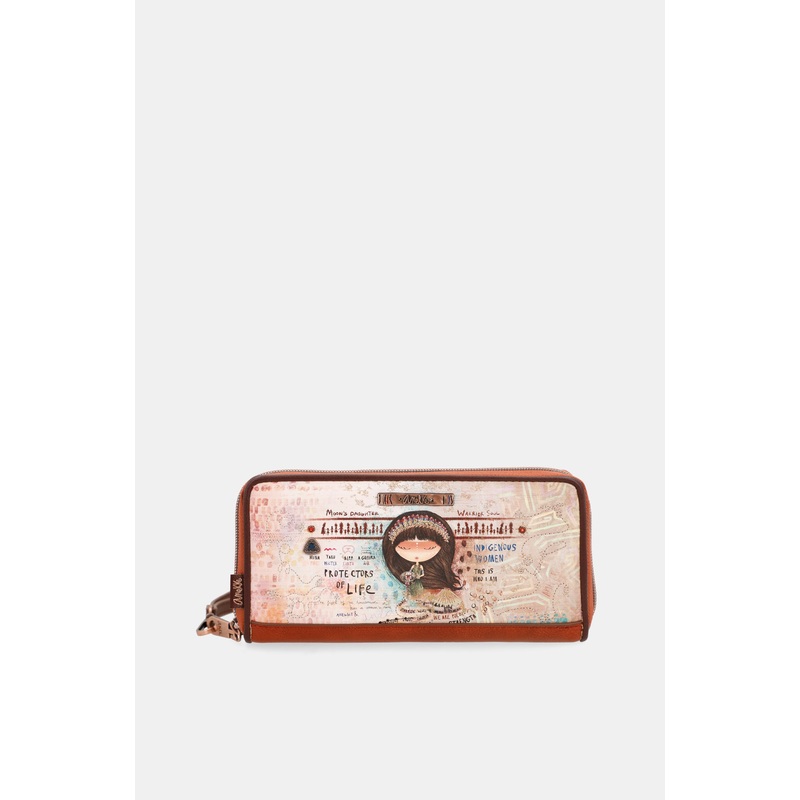 Menire large RFID embossed wallet