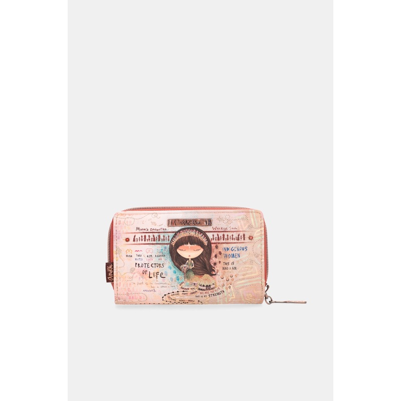Menire medium RFID embossed wallet