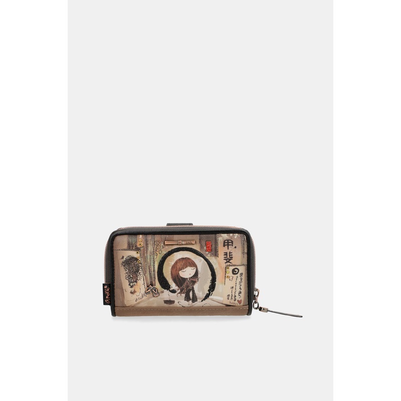 Shen Medium Black RFID Wallet