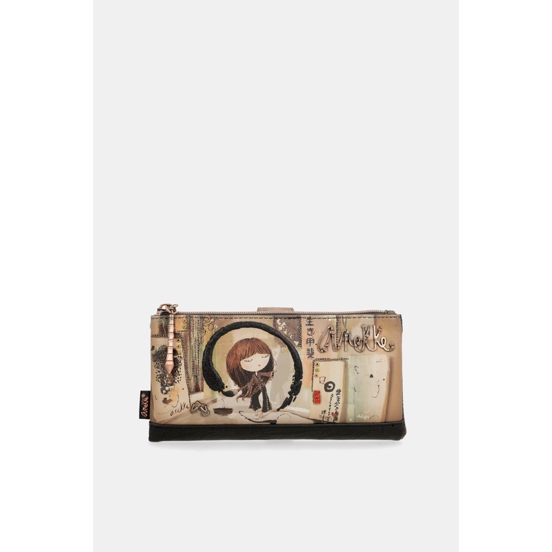 Shen Shen Large Black Flexible RFID Wallet