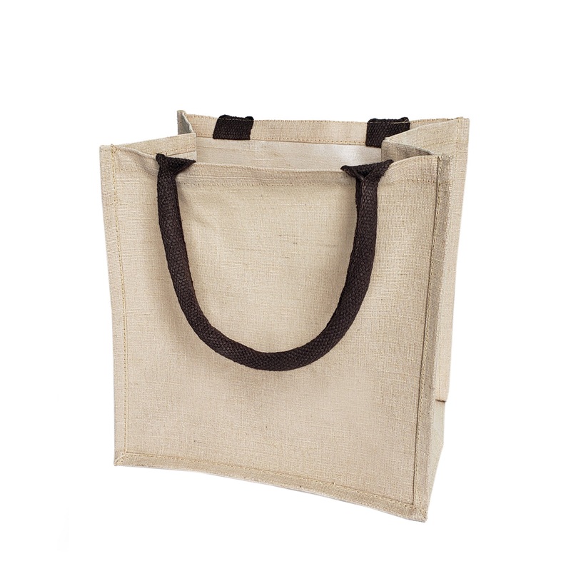 48 ct Cute Burlap Bags - JuCo Totes (Jute & Cotton Blend) - By Case
