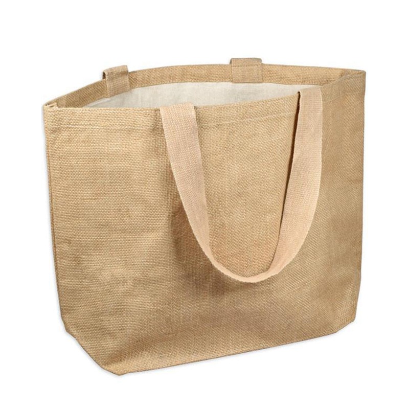 48 ct Everyday Jute Bags / Carry-All Burlap Totes - By Case
