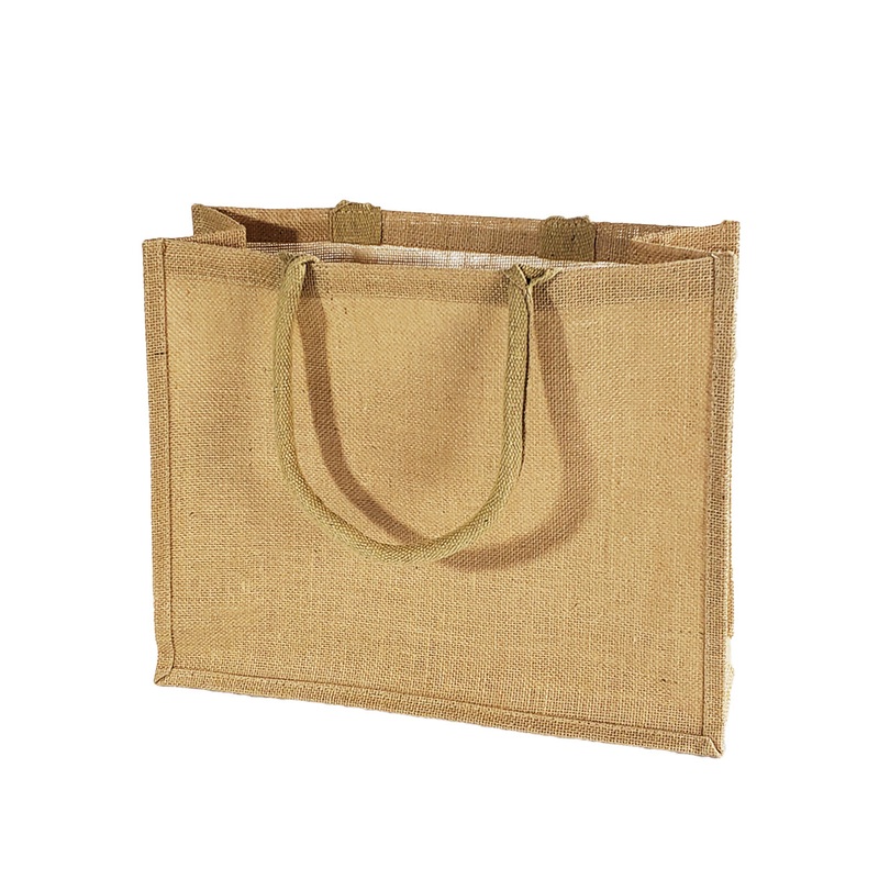 6 ct Large Burlap Shopping Bags / Reusable Jute Totes - By Bundle
