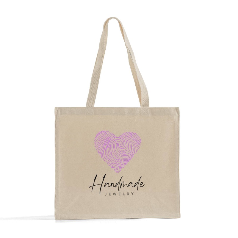 Custom Large Square Canvas Tote