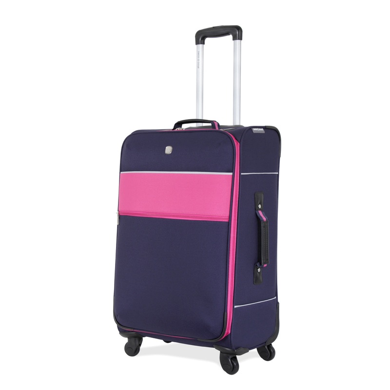 SWISSGEAR 6186 Medium Checked Spinner in Purple/Pink
