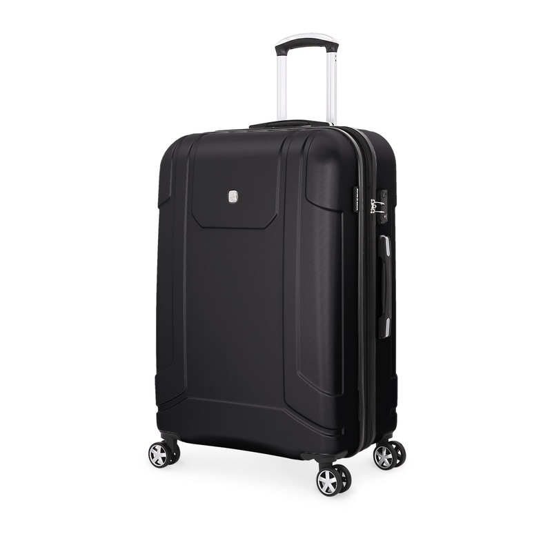 SWISSGEAR 6396 Large Checked Spinner in Black