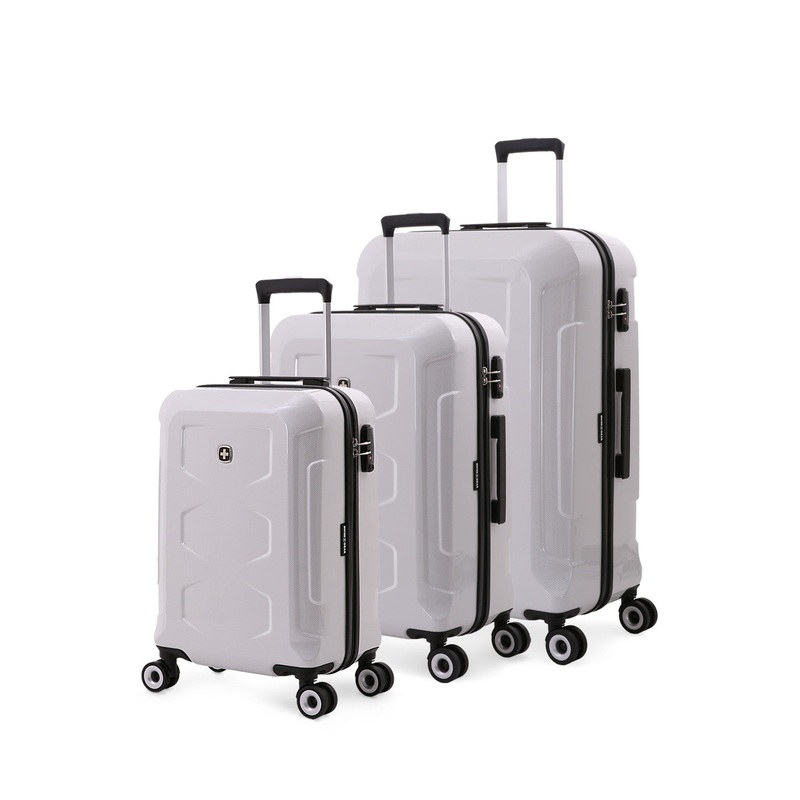 SWISSGEAR 6572 3-Piece Spinner Set in White