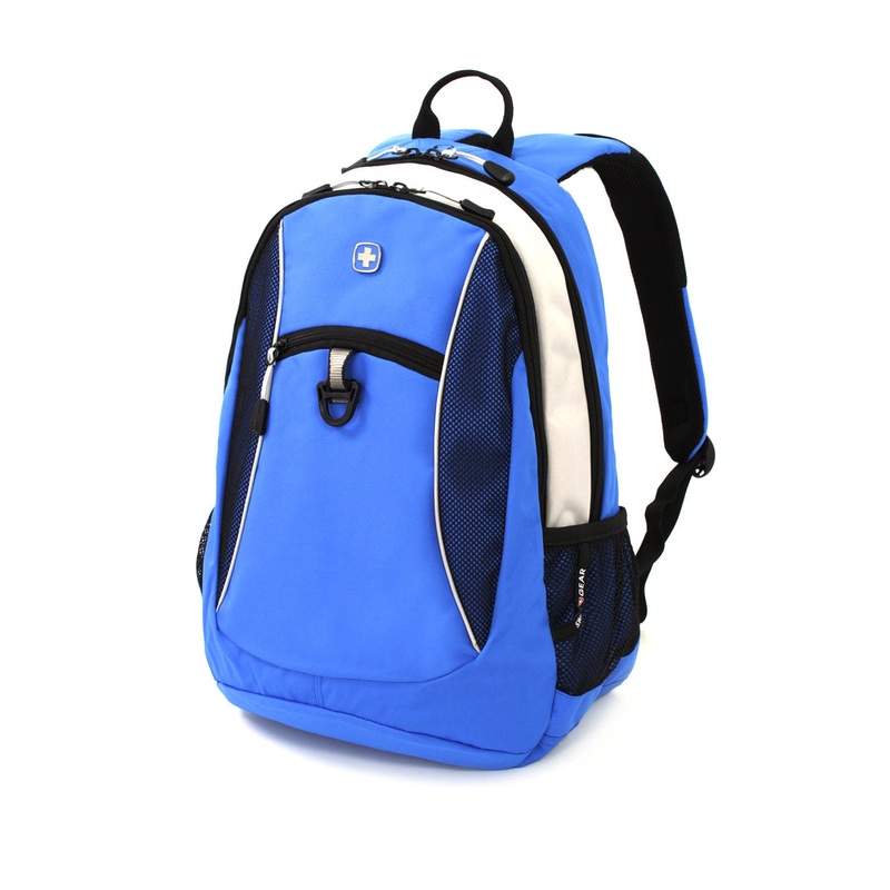 SWISSGEAR 6697 Laptop Backpack in Blue/Light Grey