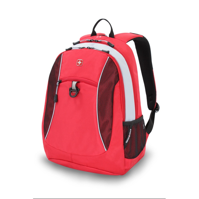SWISSGEAR 6697 Laptop Backpack in Red/Light Grey