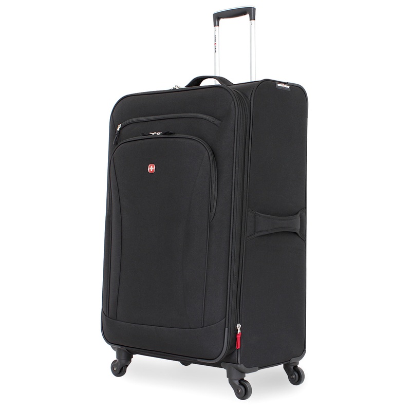 SWISSGEAR 7291 Large Checked Spinner in Black