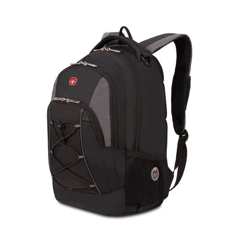 SWISSGEAR Bungee Core Laptop Backpack in Black/Grey