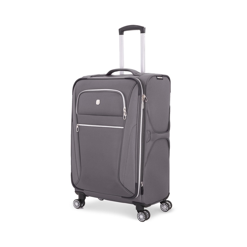 SWISSGEAR Checklite Medium Checked Spinner in Grey