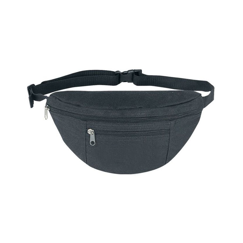 Two Zipper Poly Fanny Pack