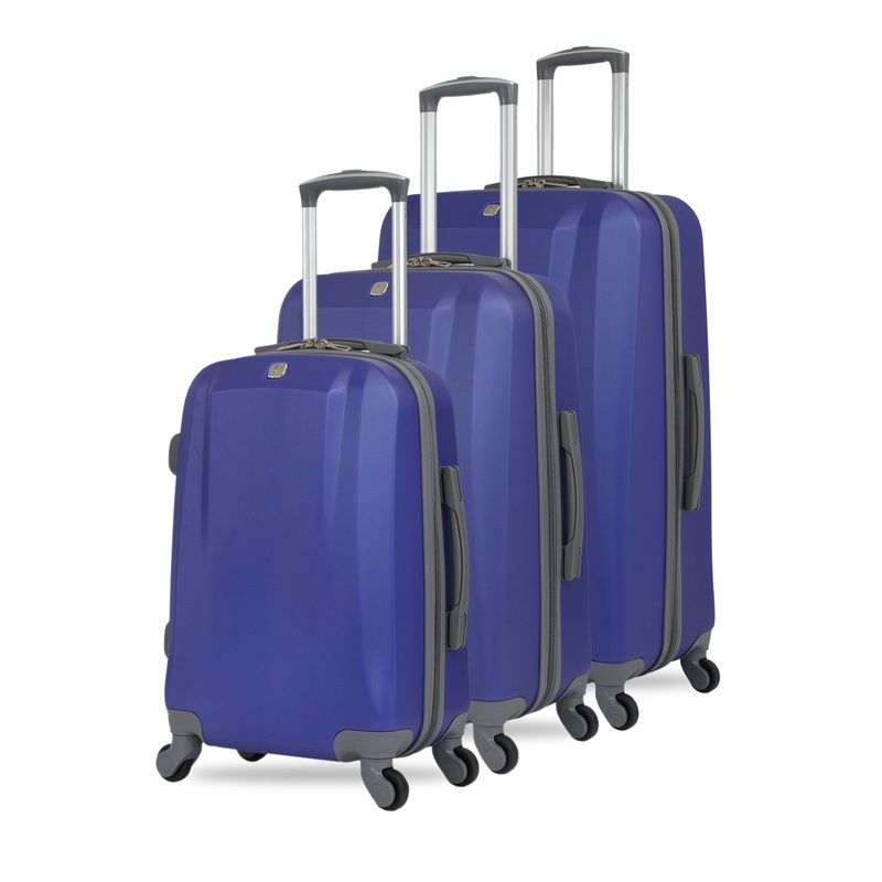 SWISSGEAR 6072 3-Piece Spinner Set in Blue