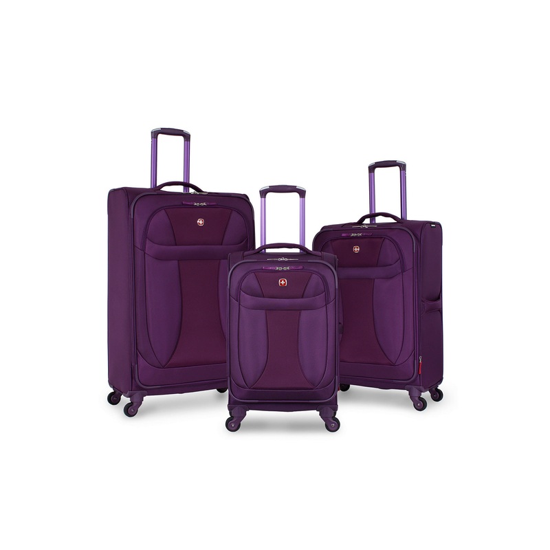 SWISSGEAR 7208 3-Piece Spinner Set in Purple