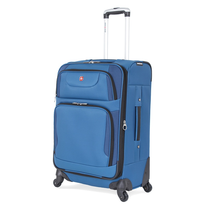 SWISSGEAR 7297 Medium Checked Spinner in Blue