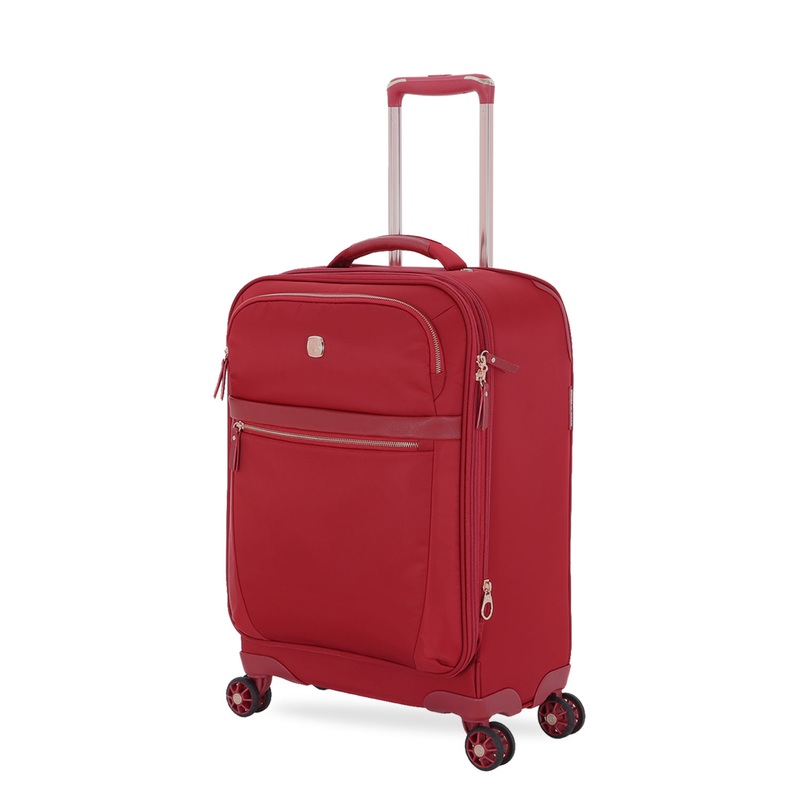SWISSGEAR 7636 Medium Checked Spinner in Red