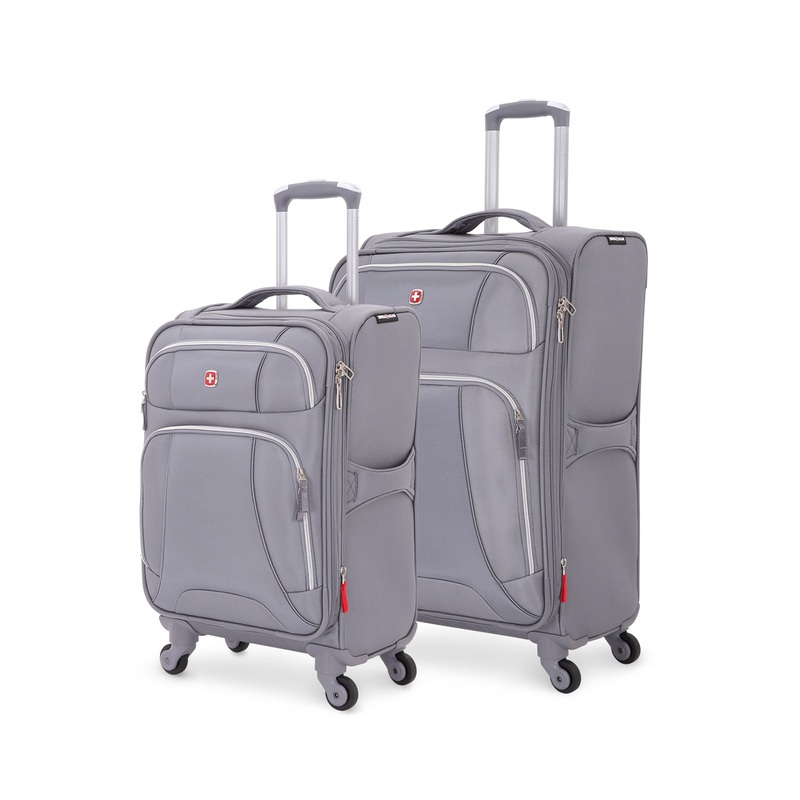 SWISSGEAR 7676 2-Piece Spinner Set in Grey