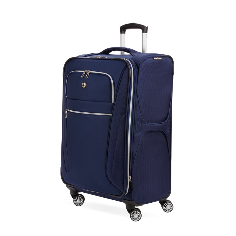SWISSGEAR Checklite Medium Checked Spinner in Navy