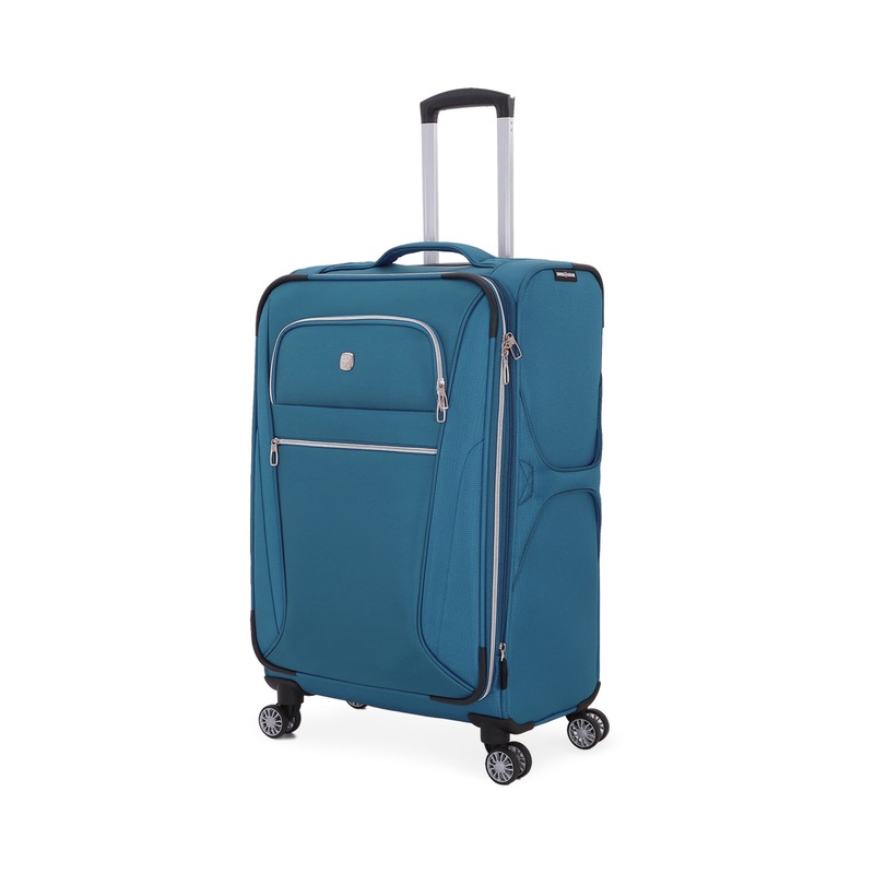 SWISSGEAR Checklite Medium Checked Spinner in Ocean Blue