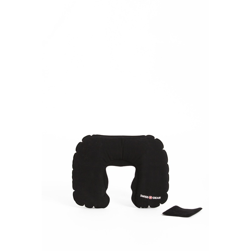 SWISSGEAR Inflatable Travel Pillow in Black