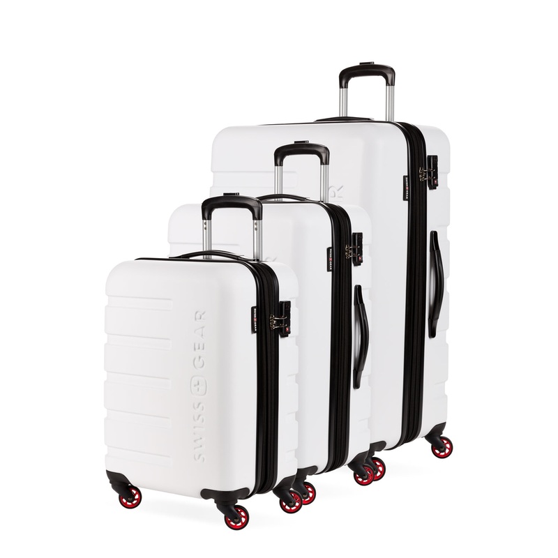 SWISSGEAR Signature 3-Piece Spinner Set in White