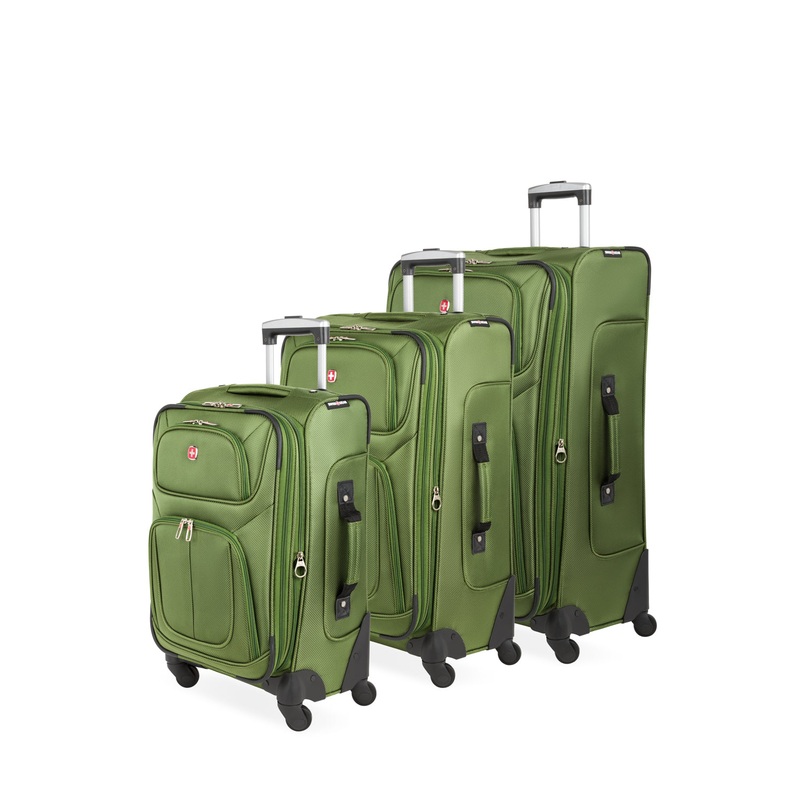 SWISSGEAR Sion 3-Piece Spinner Set in Evergreen