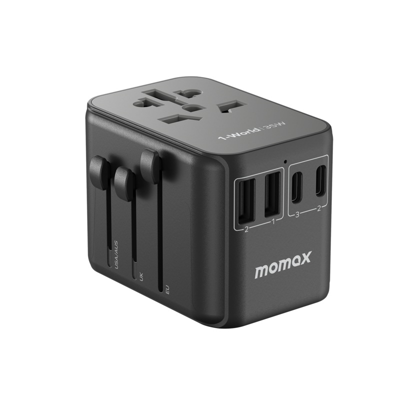 1-World PD35W 5 ports + AC Travel Adapter