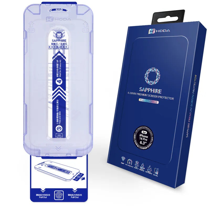Sapphire Screen Protector iPhone 16 Pro/Pro Max