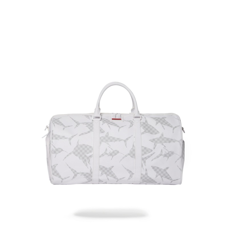 SHARK CHECK (WHITE) DUFFLE