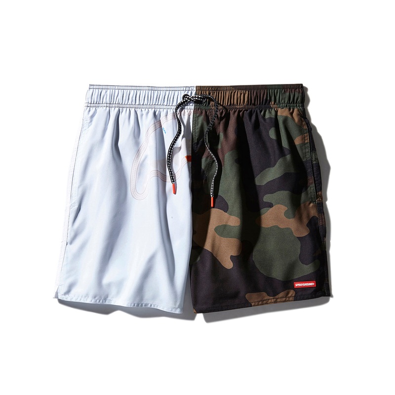SPLIT BITE CAMO SHOTO SWIM TRUNKS